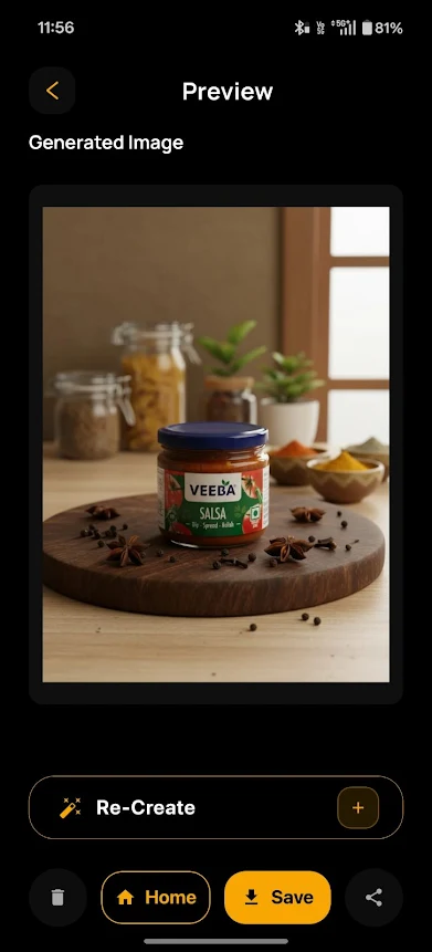Preview — generated product image